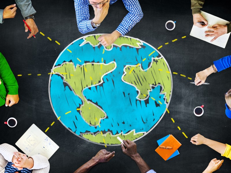 World Global Ecology International Meeting Unity Learning Concept