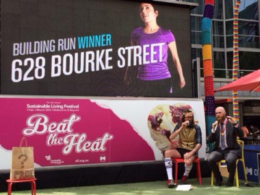 Nathan Lyon, Investa Office facilities manager with MC Will Tait