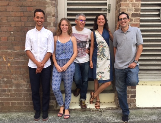 The Good on You team: Will Farrier, Bethany Noble, Gordon Renouf, Celine Massa and Faycal Fassi.