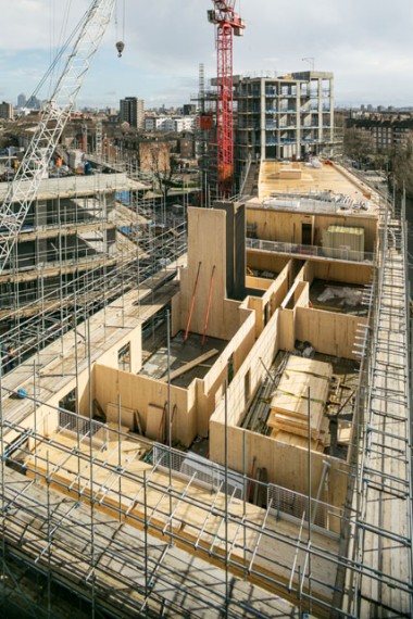 Lendlease using CLT at Trafalgar Place in London.