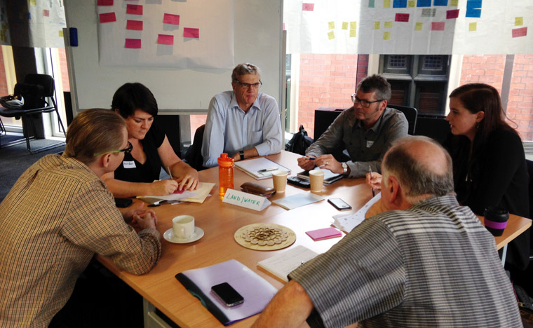 The land and water team at the workshop