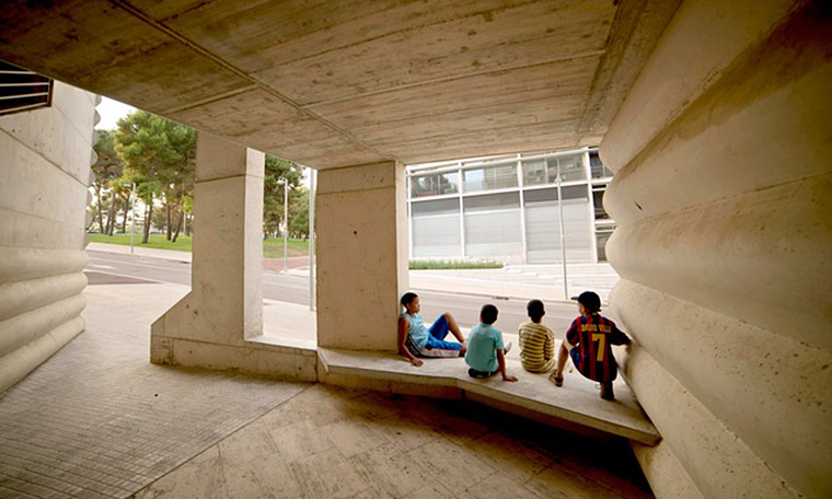 Edificio 111 by Barcelona-based Flores Prats Architects focuses on community spaces.