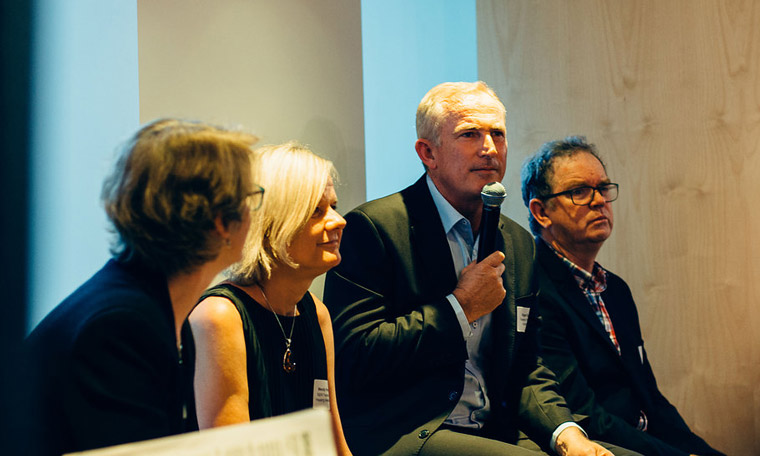 Nigel Edgar addressing the audience