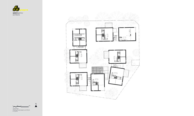 An architectural drawing by spaceagency to show how the site could be configured