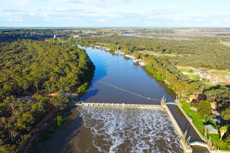 Barwon-Darling River aerial