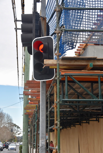 sydney development stop sign