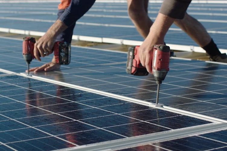 installing solar panels