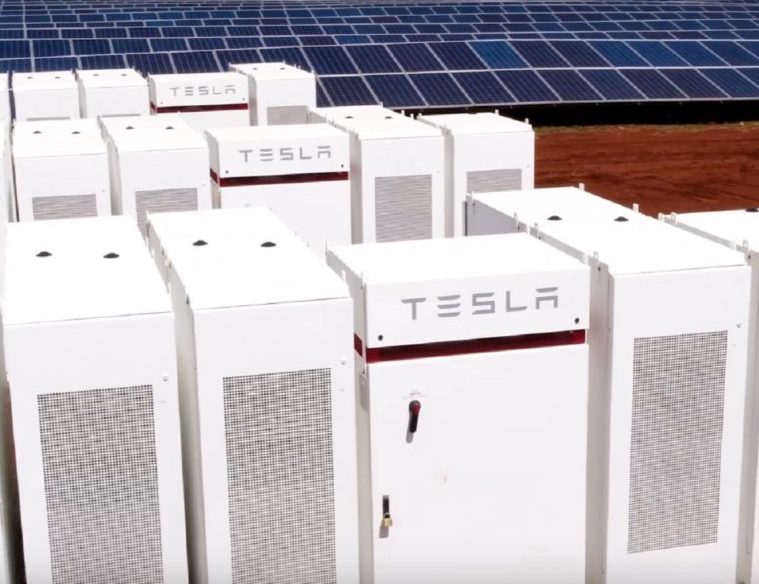 Tesla battery storage