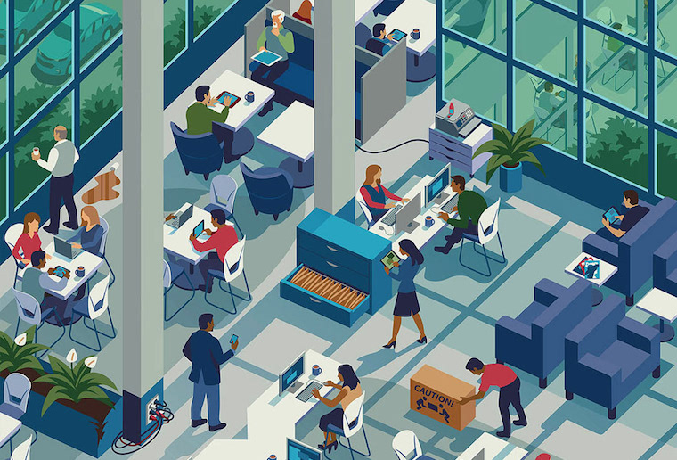 workplace illustration