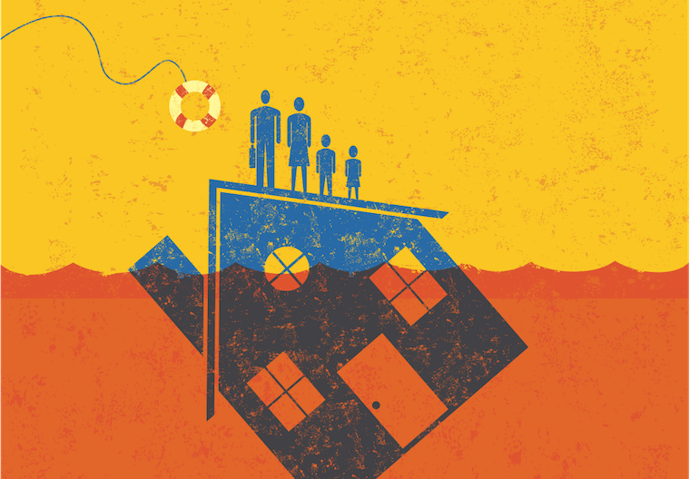 housing crisis illustration