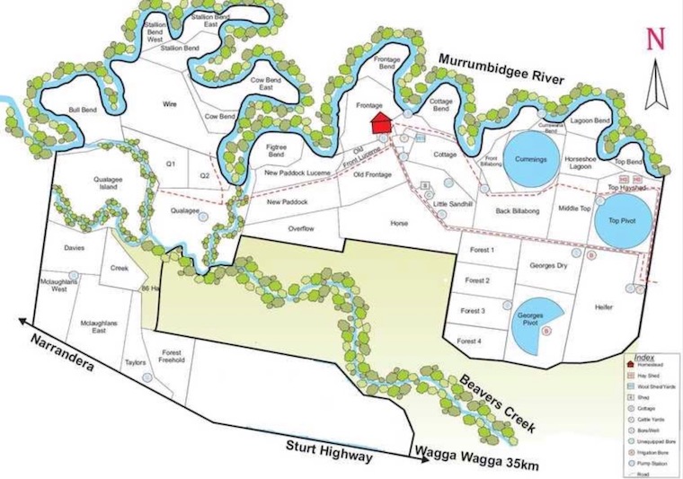 Berryjerry station map