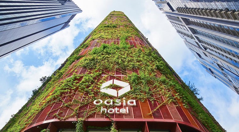Oasia Hotel Downtown. Image: WOHA