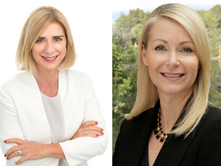 Sandra Brewer and Allison Hailes property lobbies