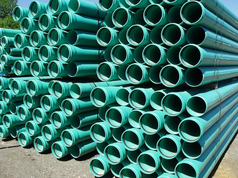 PVC plastic pipe