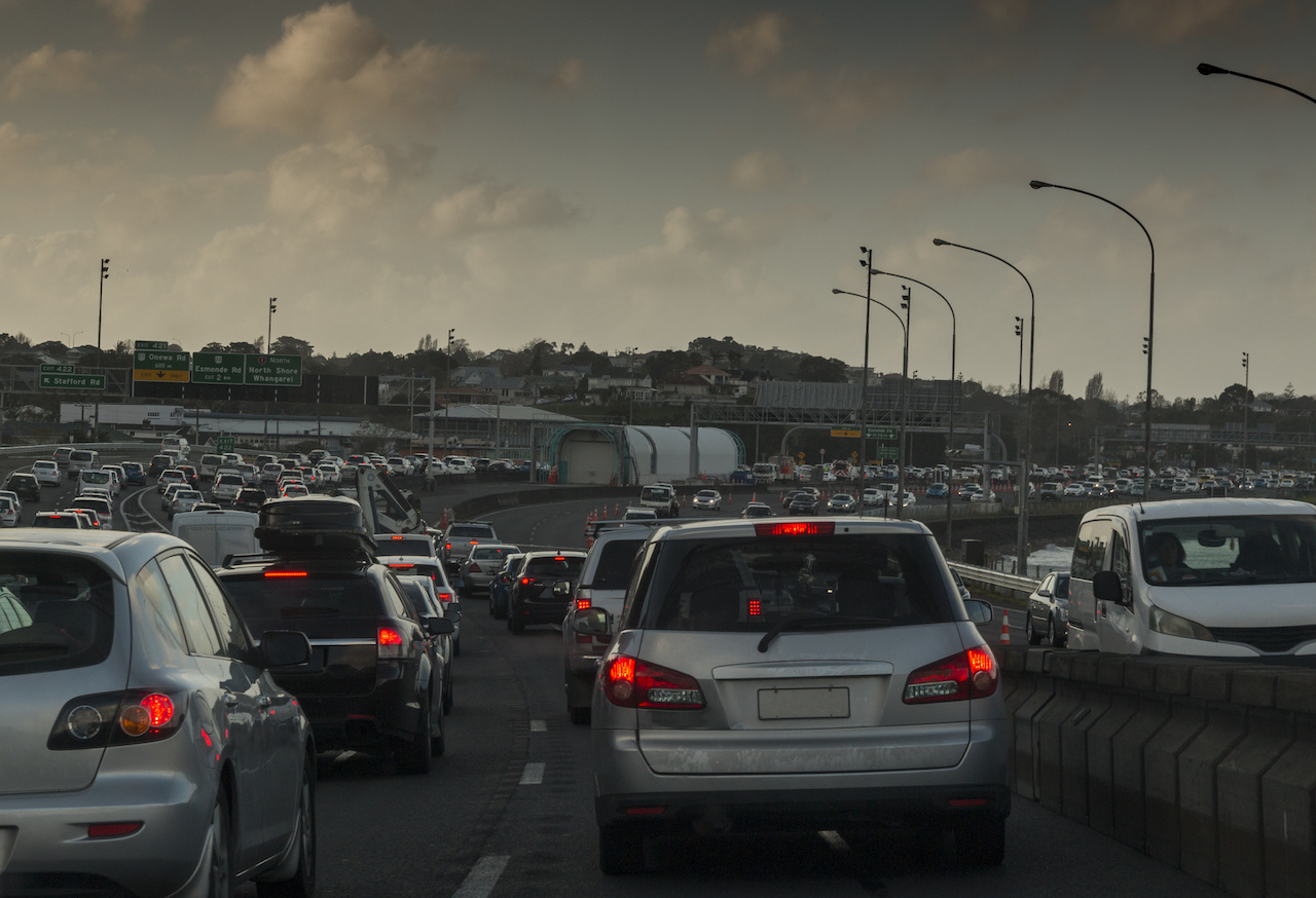 Traffic jam Aukland