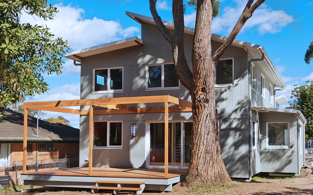 passive house exterior trees, Thornleigh