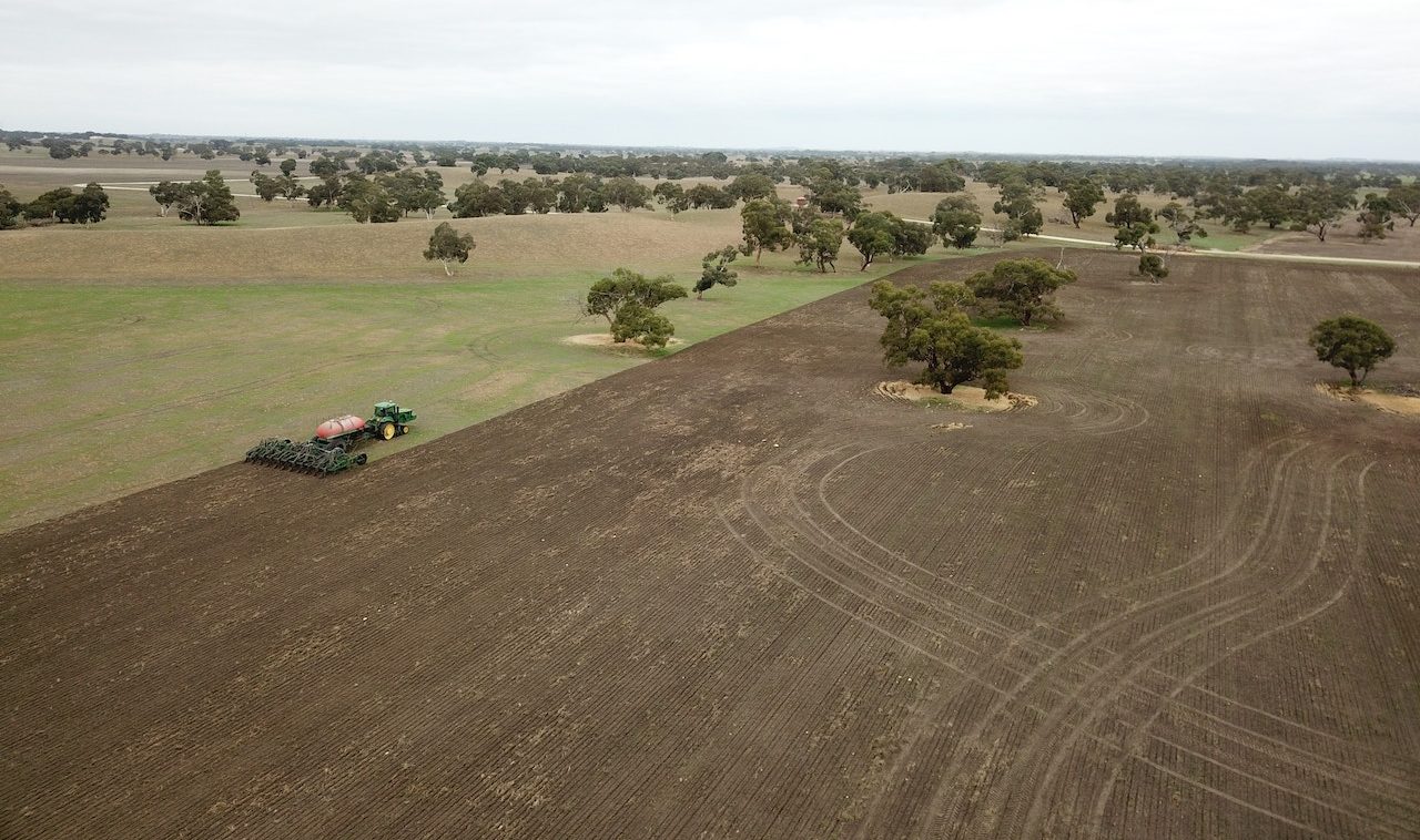tractor on farm