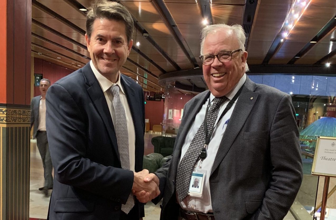 Photo of Kevin Anderson and David Chandler OAM