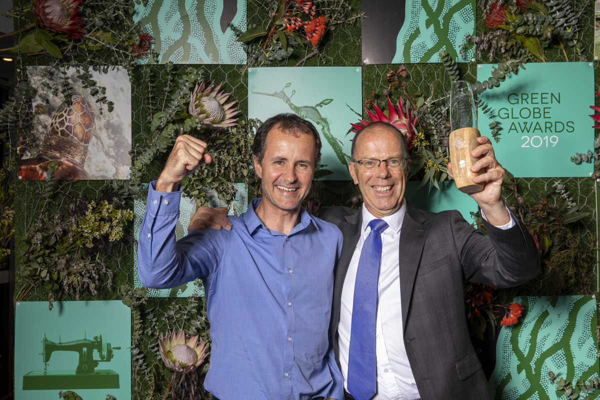 Green Globe Awards night. Steve Ford and Bruce Precious.