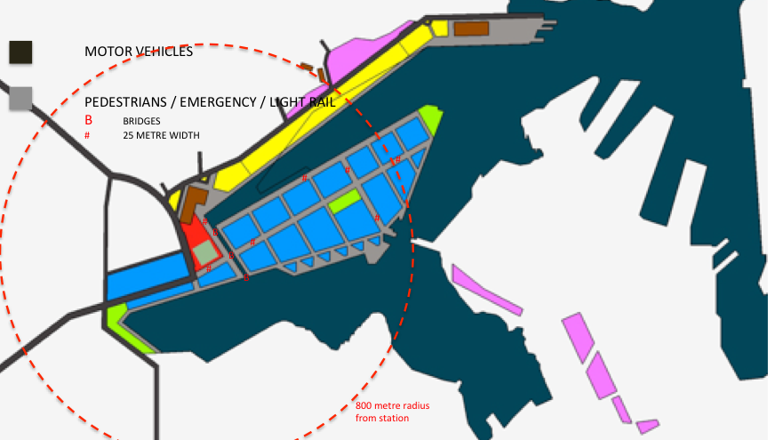Figure 5. Summary of suggested development (above ground)