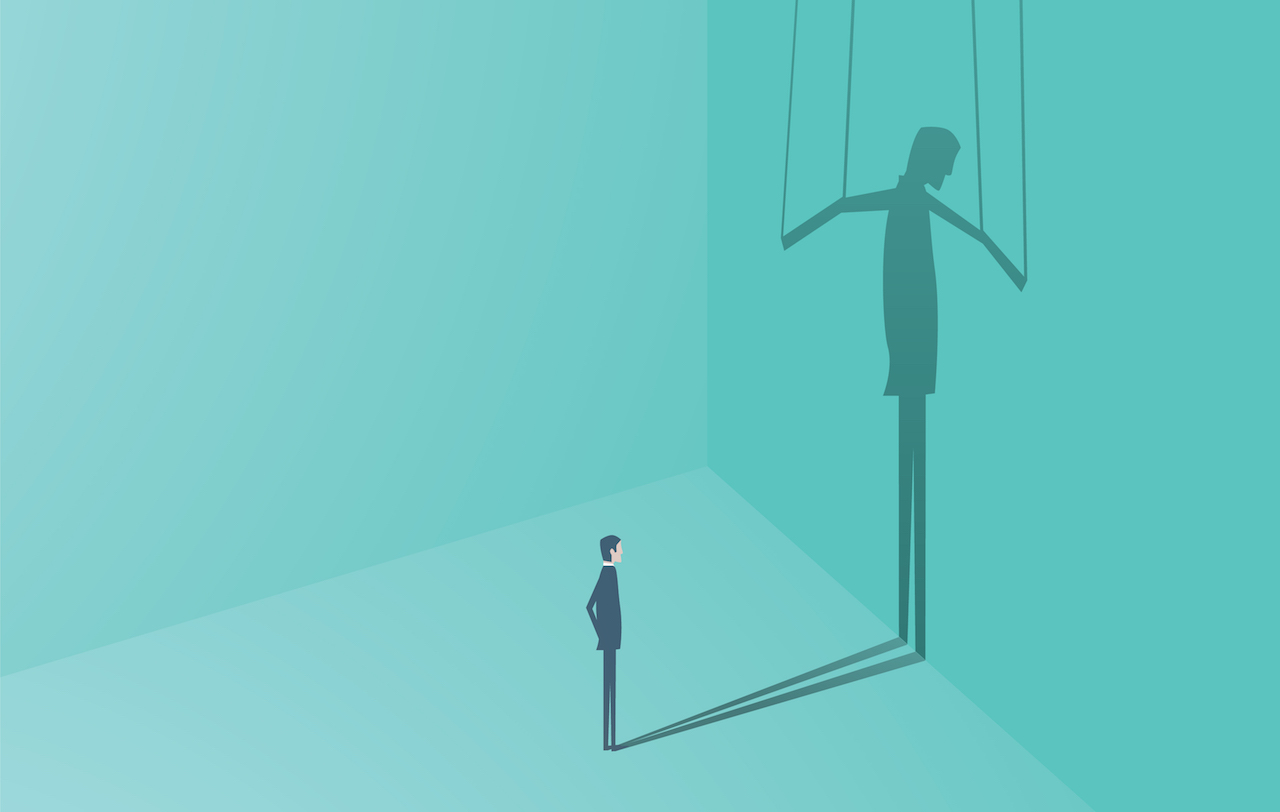 puppet man strings illustration