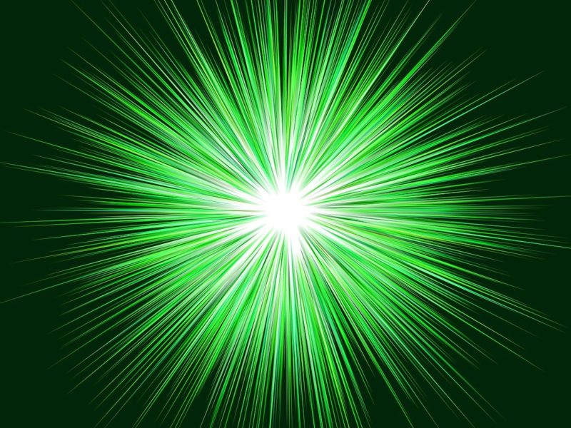 green star burst