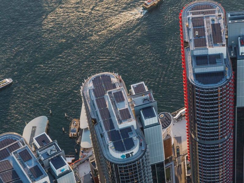 aerial of barangaroo