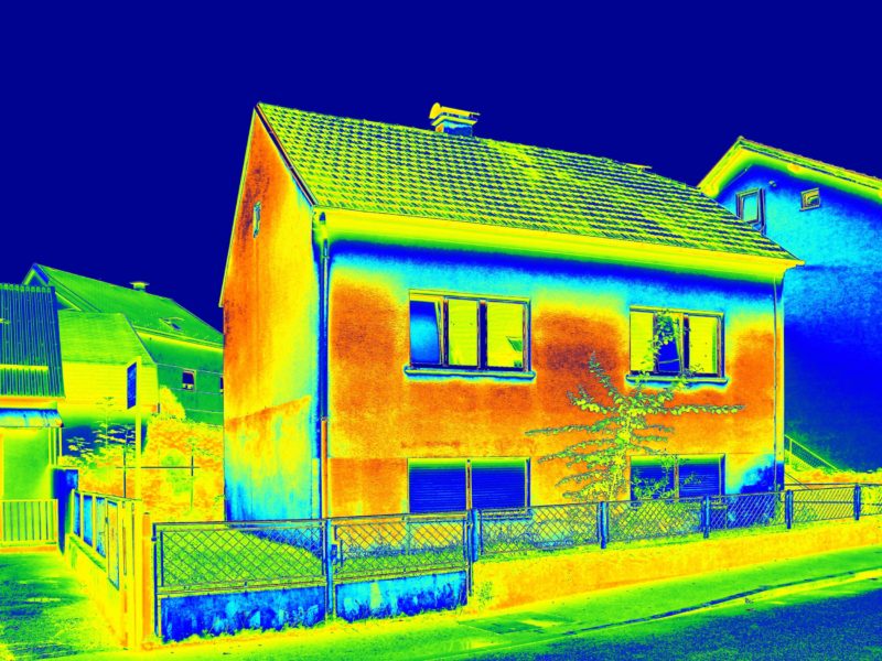 thermal view of house