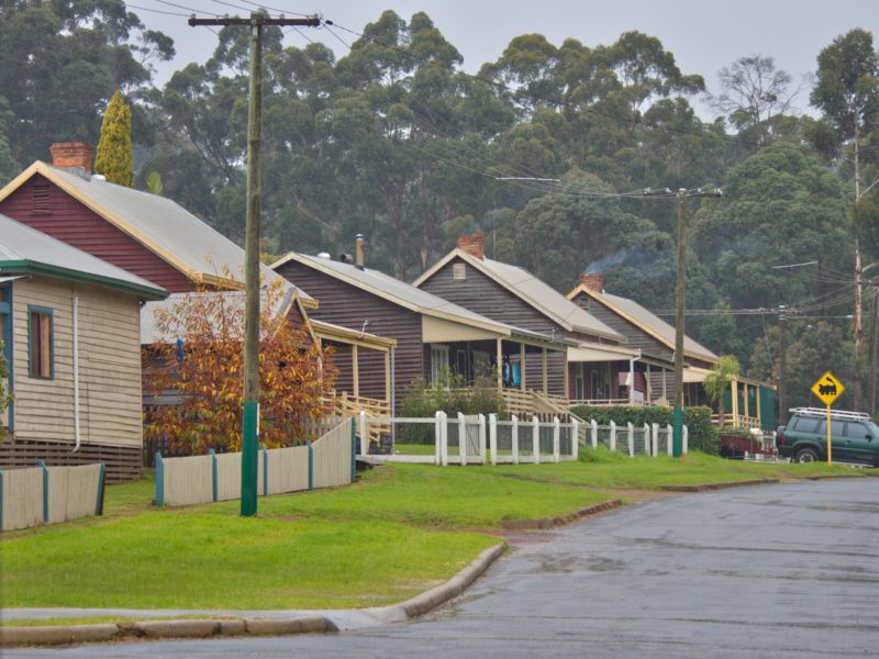houses on street