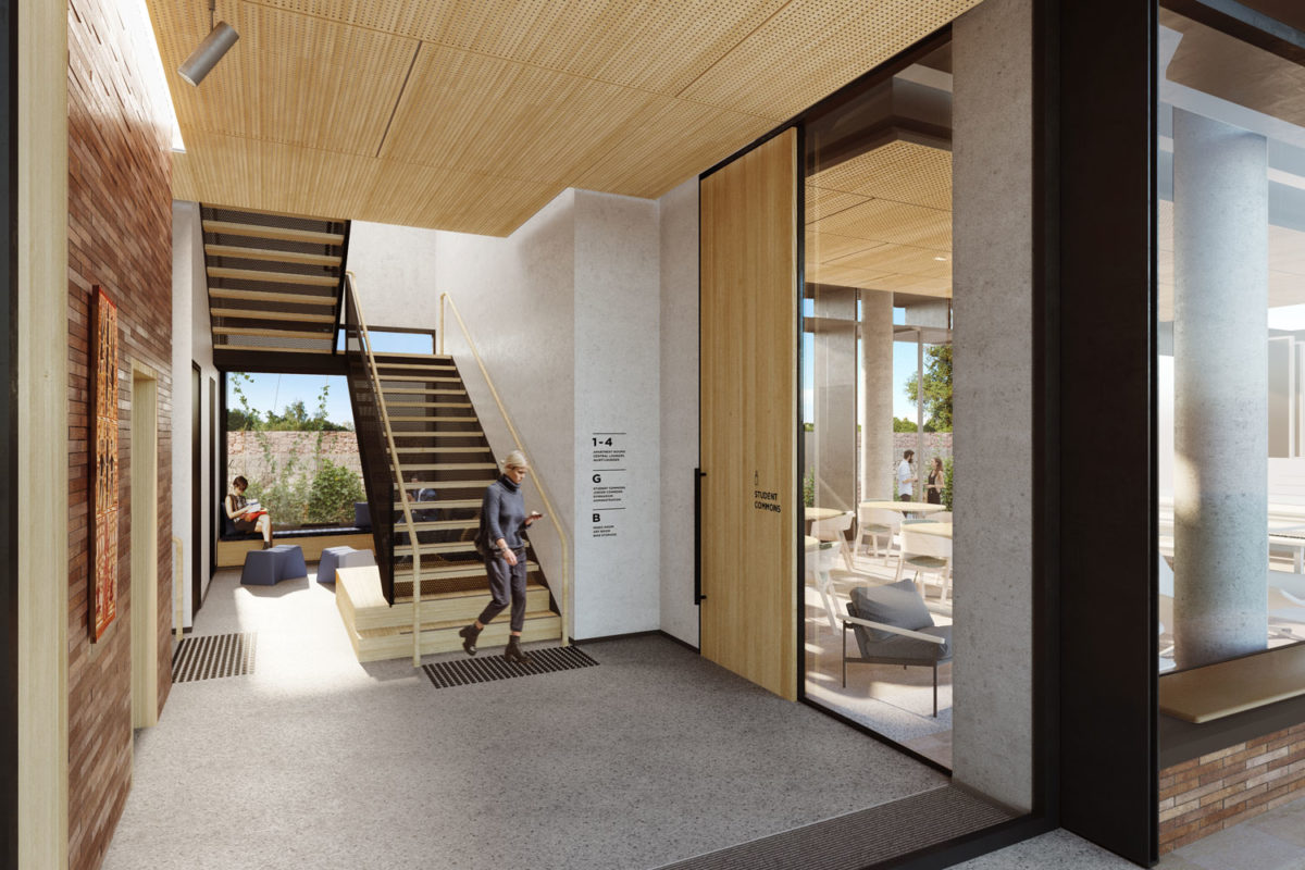 Trinity College interior illustration