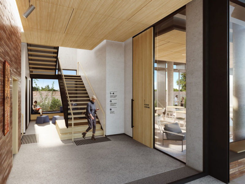 Trinity College interior illustration