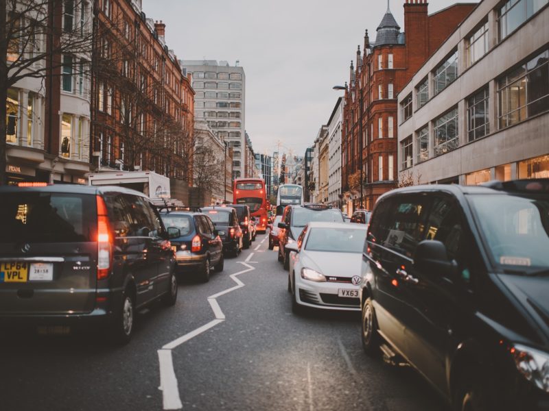 london city car traffic