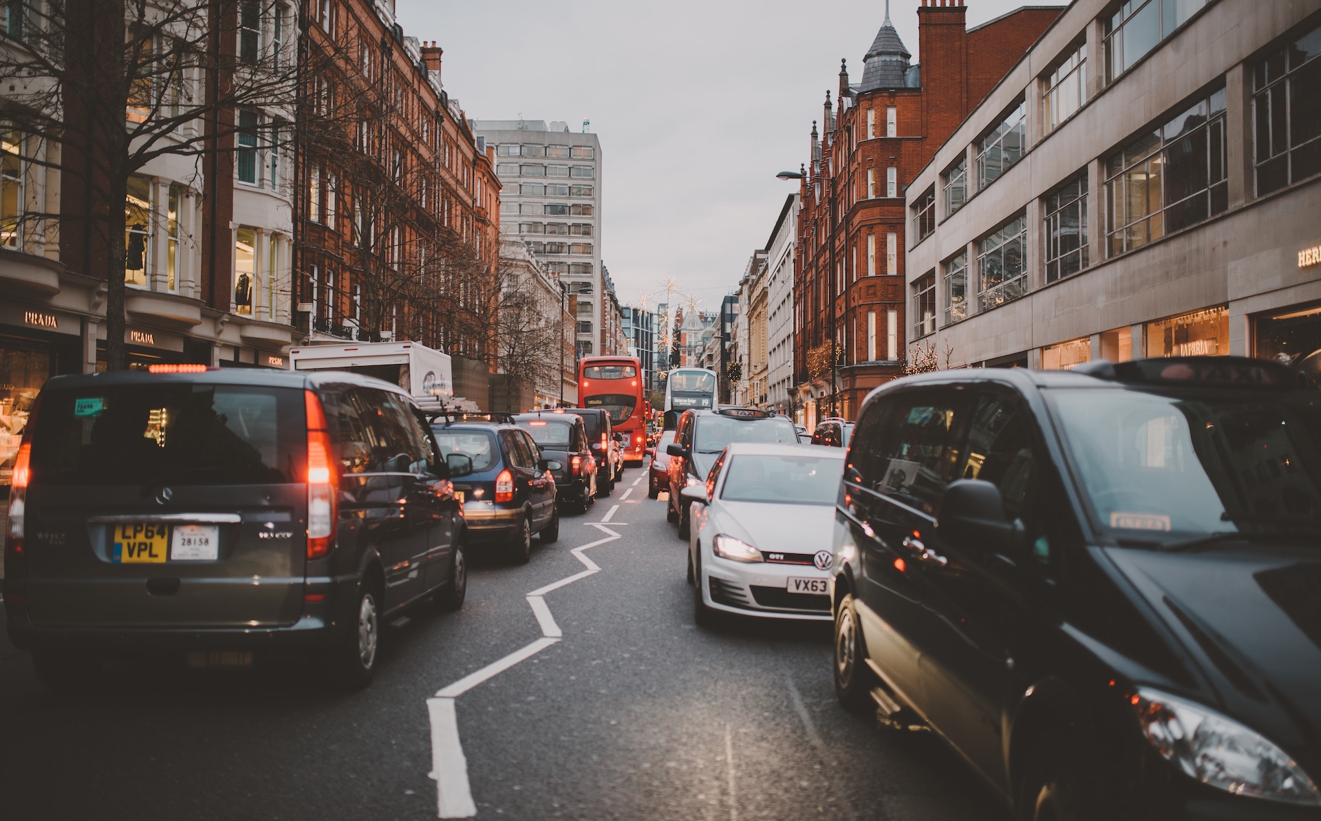 london city car traffic