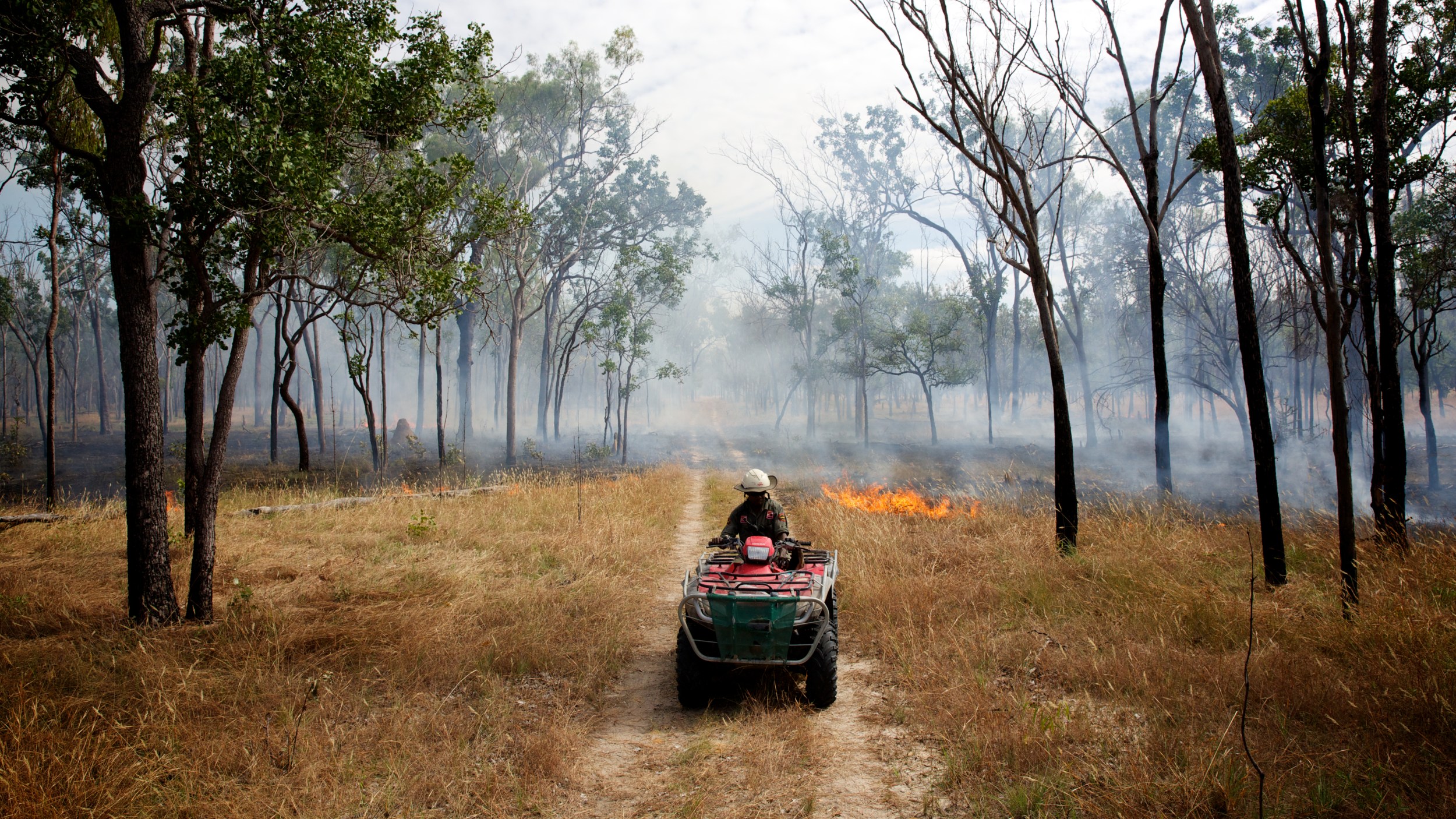 Kowanyama ranger implementing mosaic fire