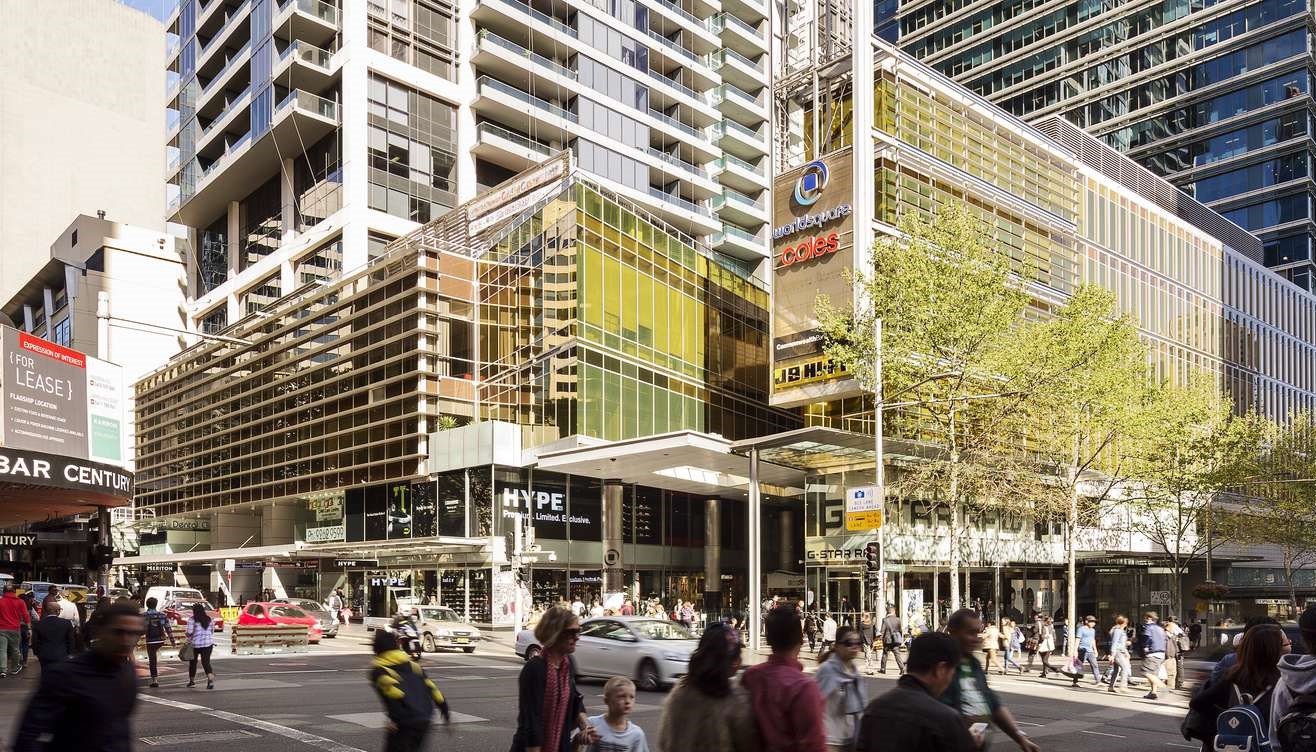 ISPT owns a 50 per cent stake in Sydney retail and commercial hub, World Square. Image from ISPT website