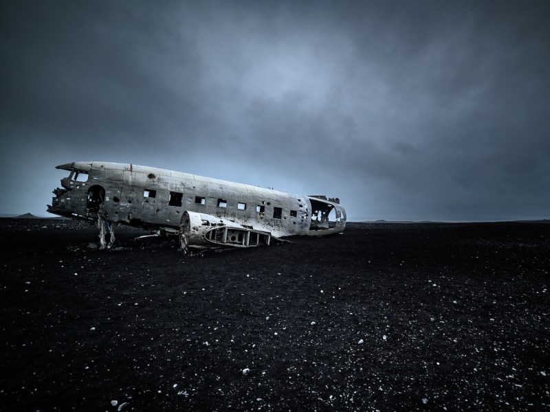 abandoned plane