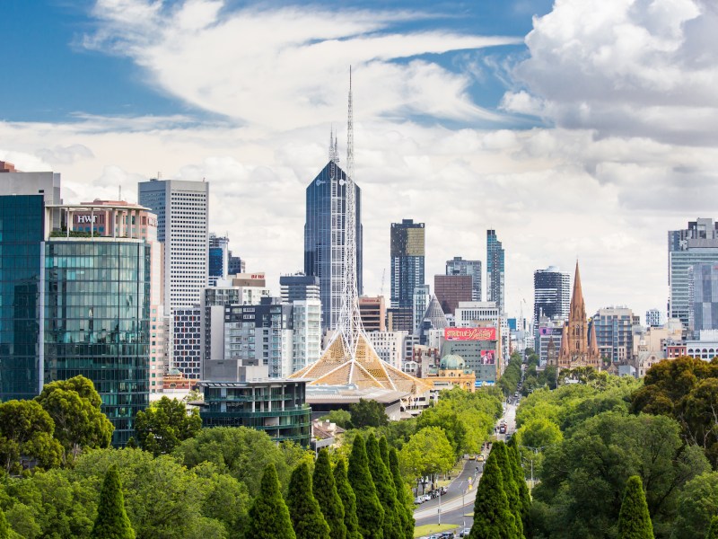 melbourne city skyline
