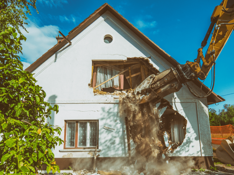 house demolished