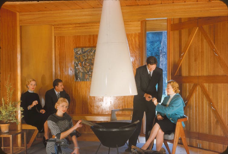 An Australian Architectural Convention Exhibition display pavilion in 1956.